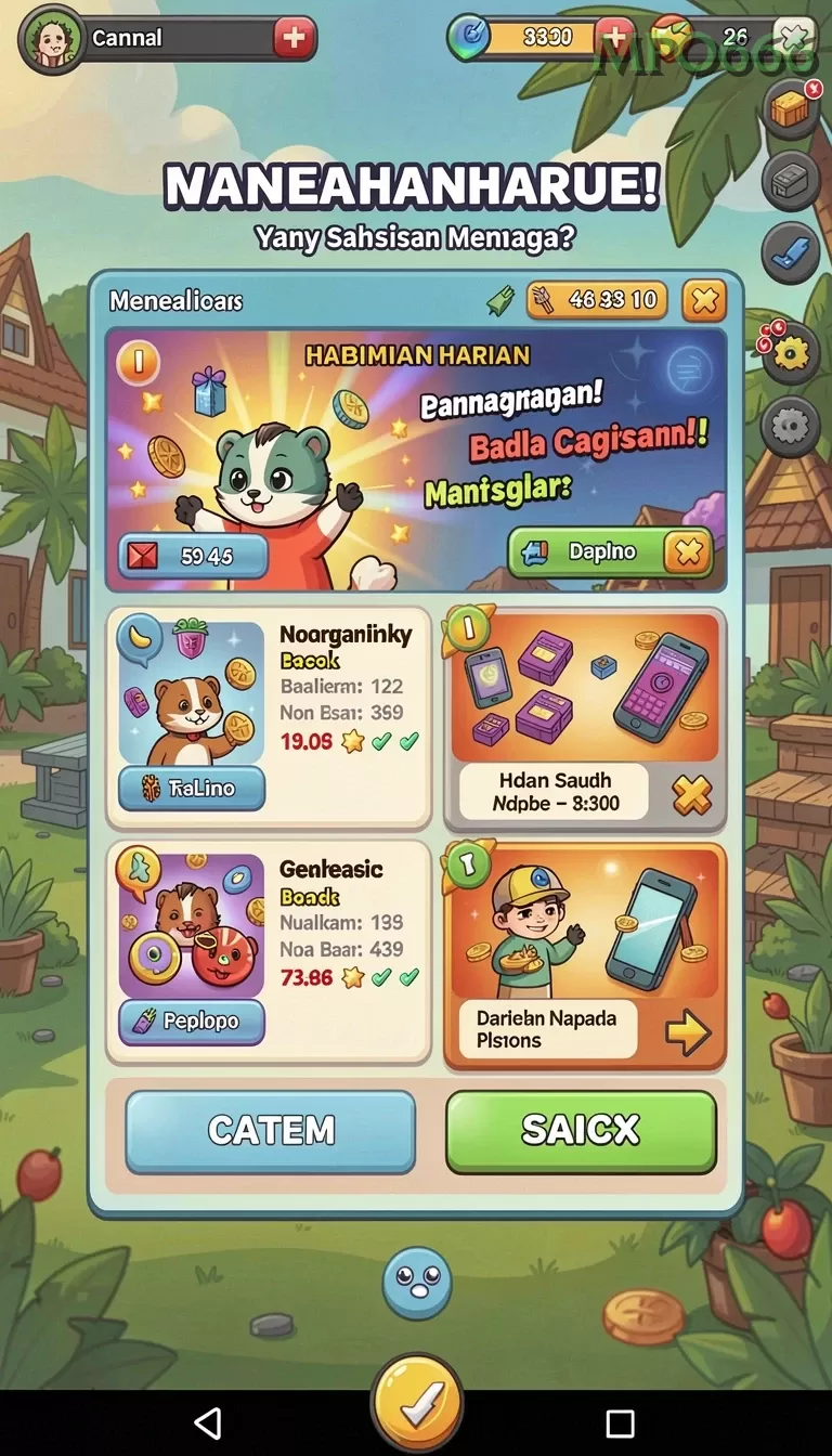 Cuplikan layar 555ZK — halaman utama