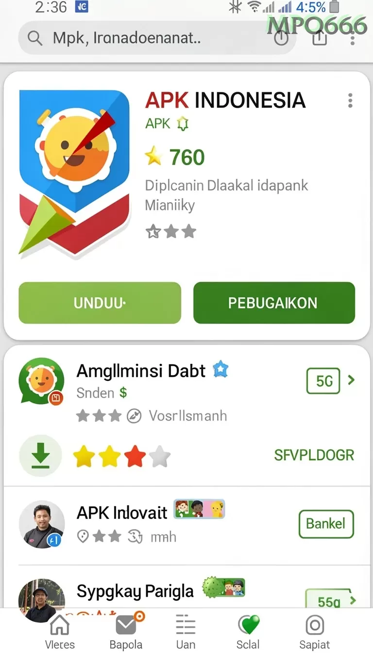 Cuplikan layar MPO999 — pengaturan akun