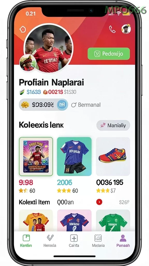 Cuplikan layar 555ZK — pengaturan akun